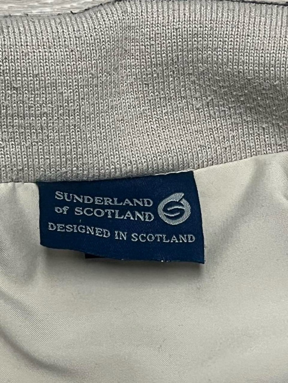 Sunderland of Scotland Full Zip Jacket XL Beige Windbreaker Golf Lightweight - Picture 3 of 7